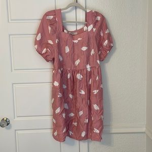 Pink, baby doll dress